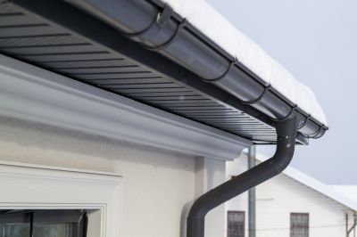 Newly installed gutter system